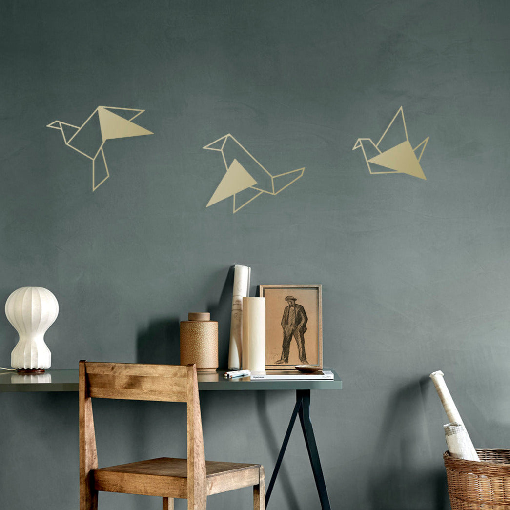 Geometric Birds Metal Wall Art -WA055