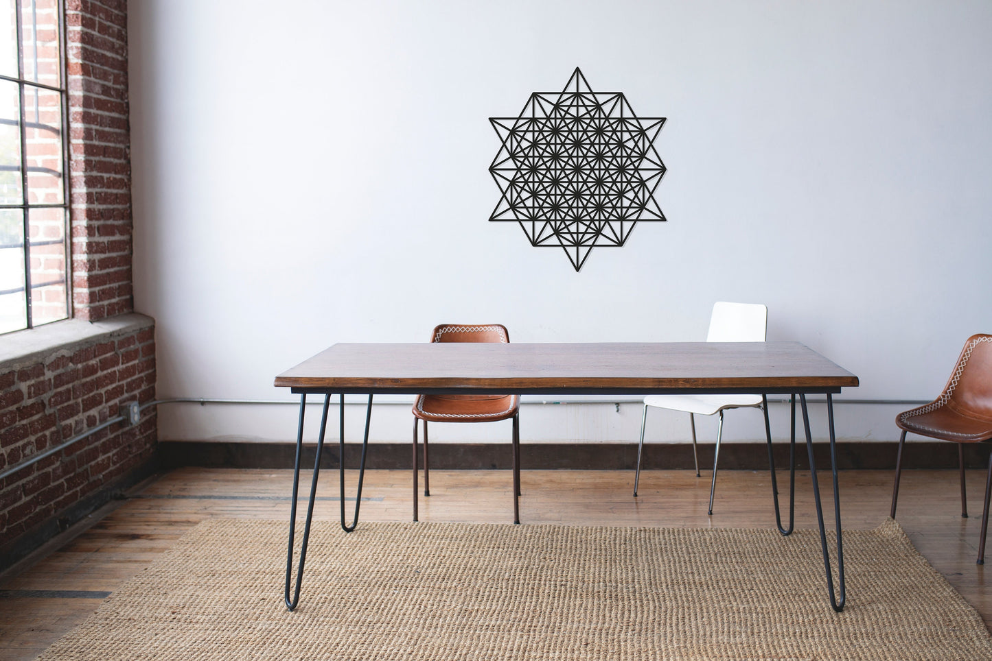 Tetrahedron Metal Wall Art - BlackIvyCraft
