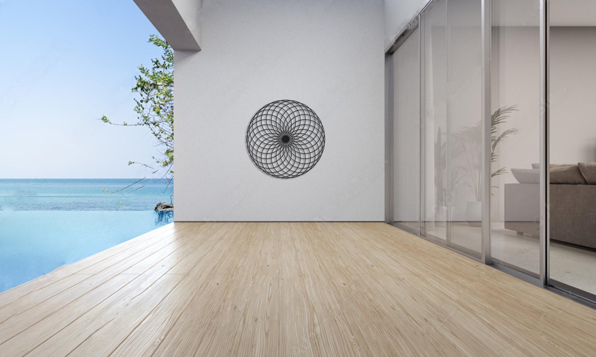 Torus Yantra Metal Wall Art - BlackIvyCraft