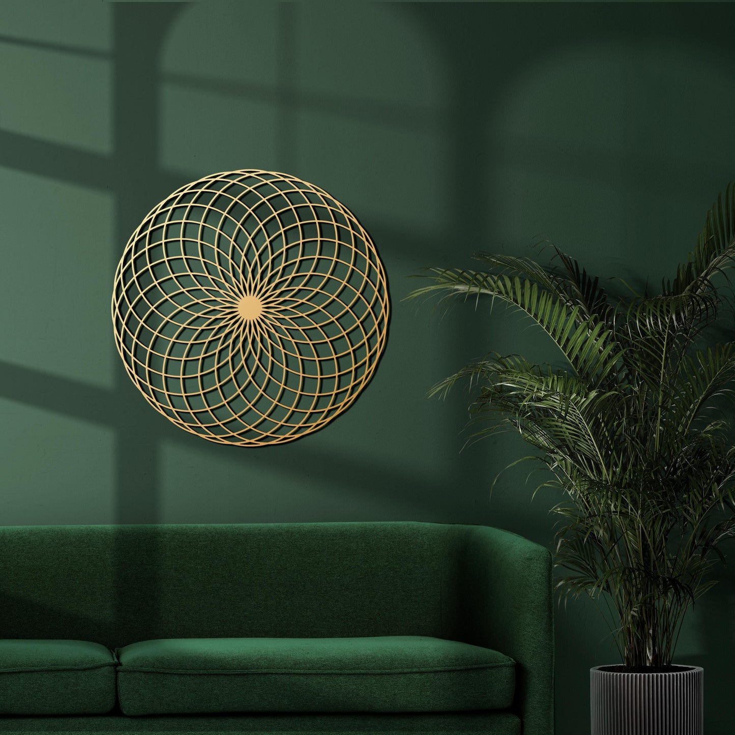 Torus Yantra Metal Wall Art - BlackIvyCraft