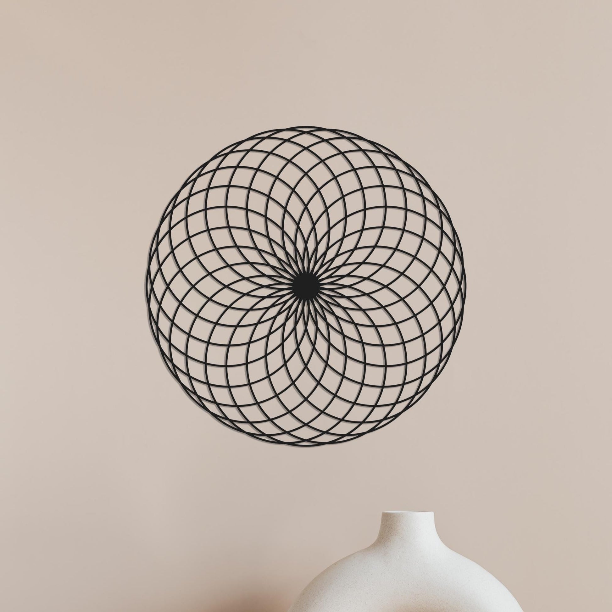 Torus Yantra Metal Wall Art - BlackIvyCraft