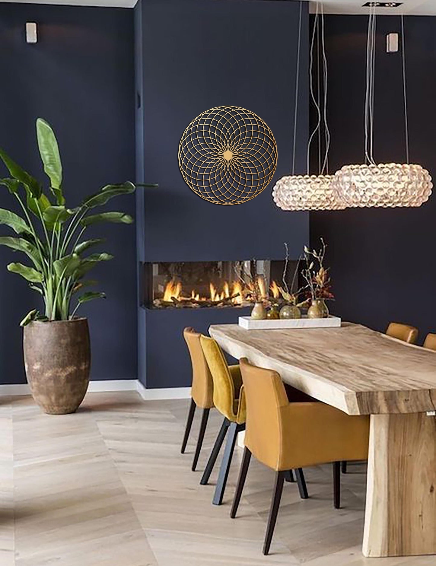 Torus Yantra Metal Wall Art - BlackIvyCraft