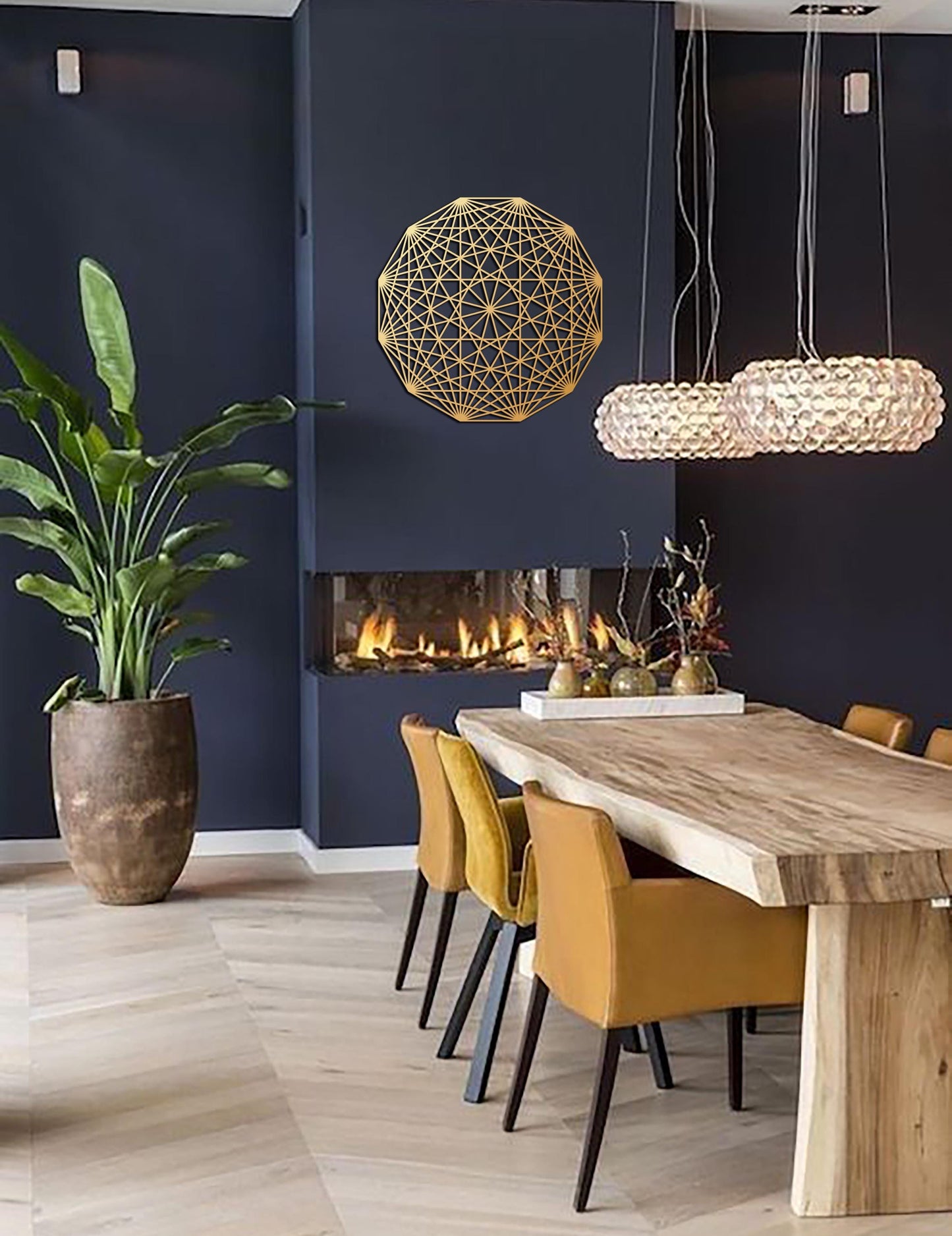 Sacred Equilibrium Metal Wall Art, Meditation Decor, Sacred Geometry Decor, Yoga Teacher Gift, Modern Mandala Wall Art - BlackIvyCraft