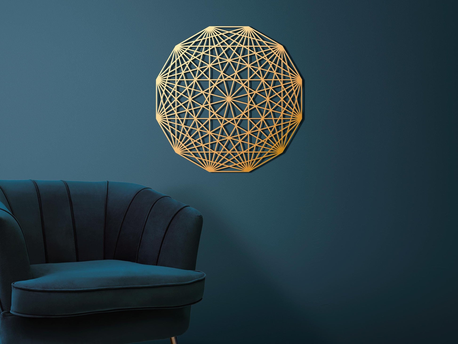 Sacred Equilibrium Metal Wall Art, Meditation Decor, Sacred Geometry Decor, Yoga Teacher Gift, Modern Mandala Wall Art - BlackIvyCraft