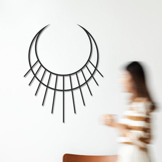 Divine Feminine Decor, Yoga Metal Wall Art, Minimal Spiritual Art, Yoga Studio Decor - BlackIvyCraft