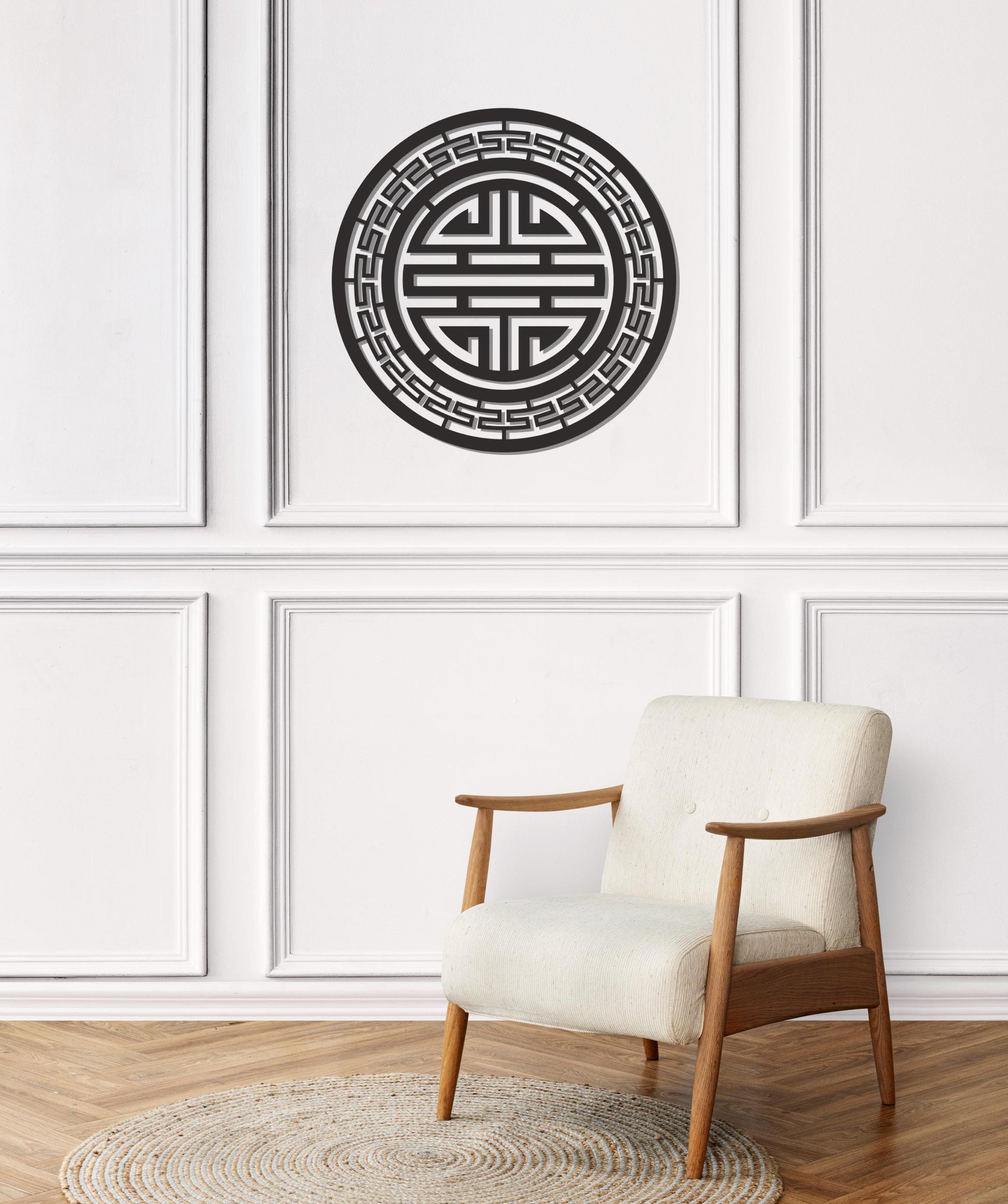 Feng Shui Wall Decor, Wealth Attraction Metal Wall Art, Gold Wall Decor - BlackIvyCraft