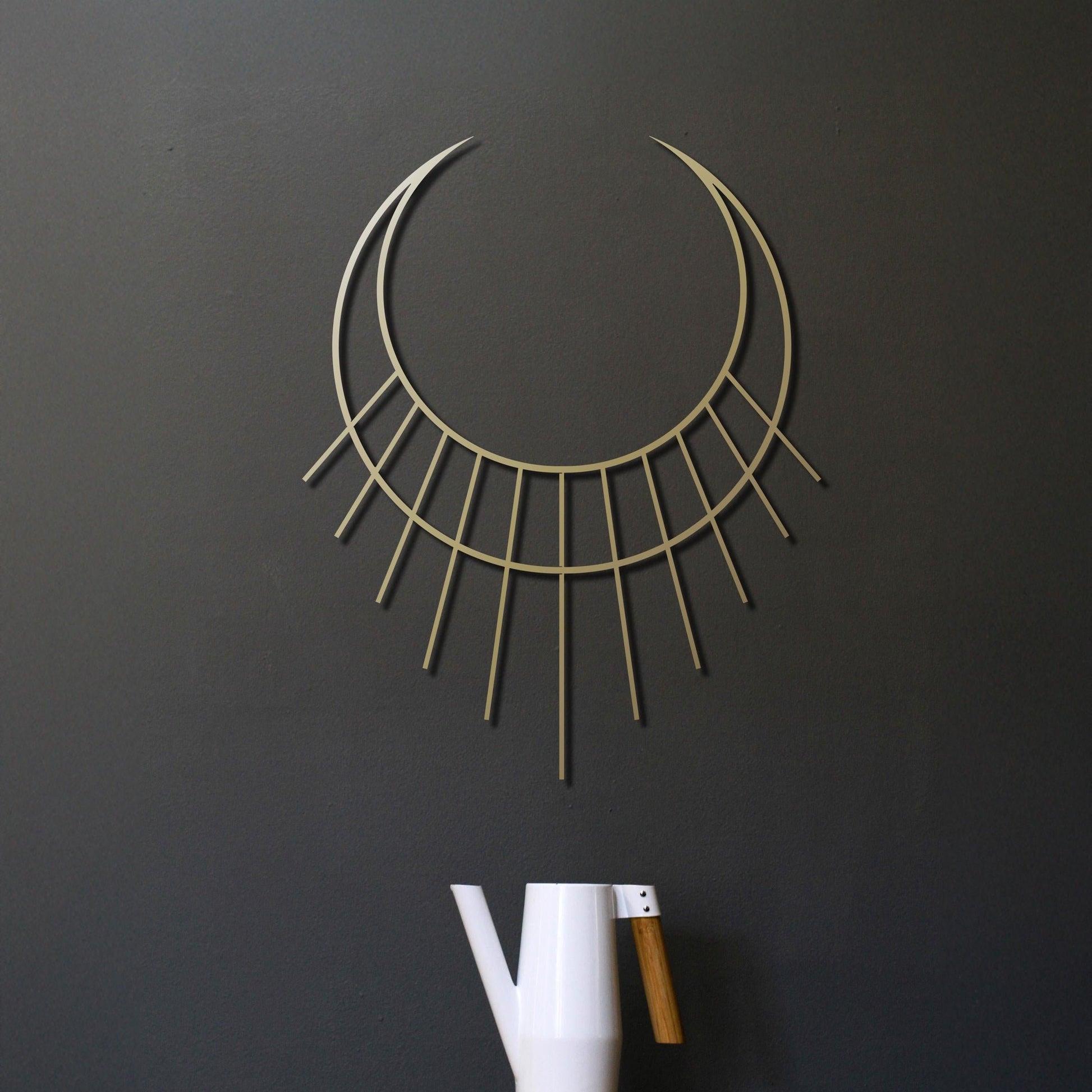 Divine Feminine Decor, Yoga Metal Wall Art, Minimal Spiritual Art, Yoga Studio Decor - BlackIvyCraft