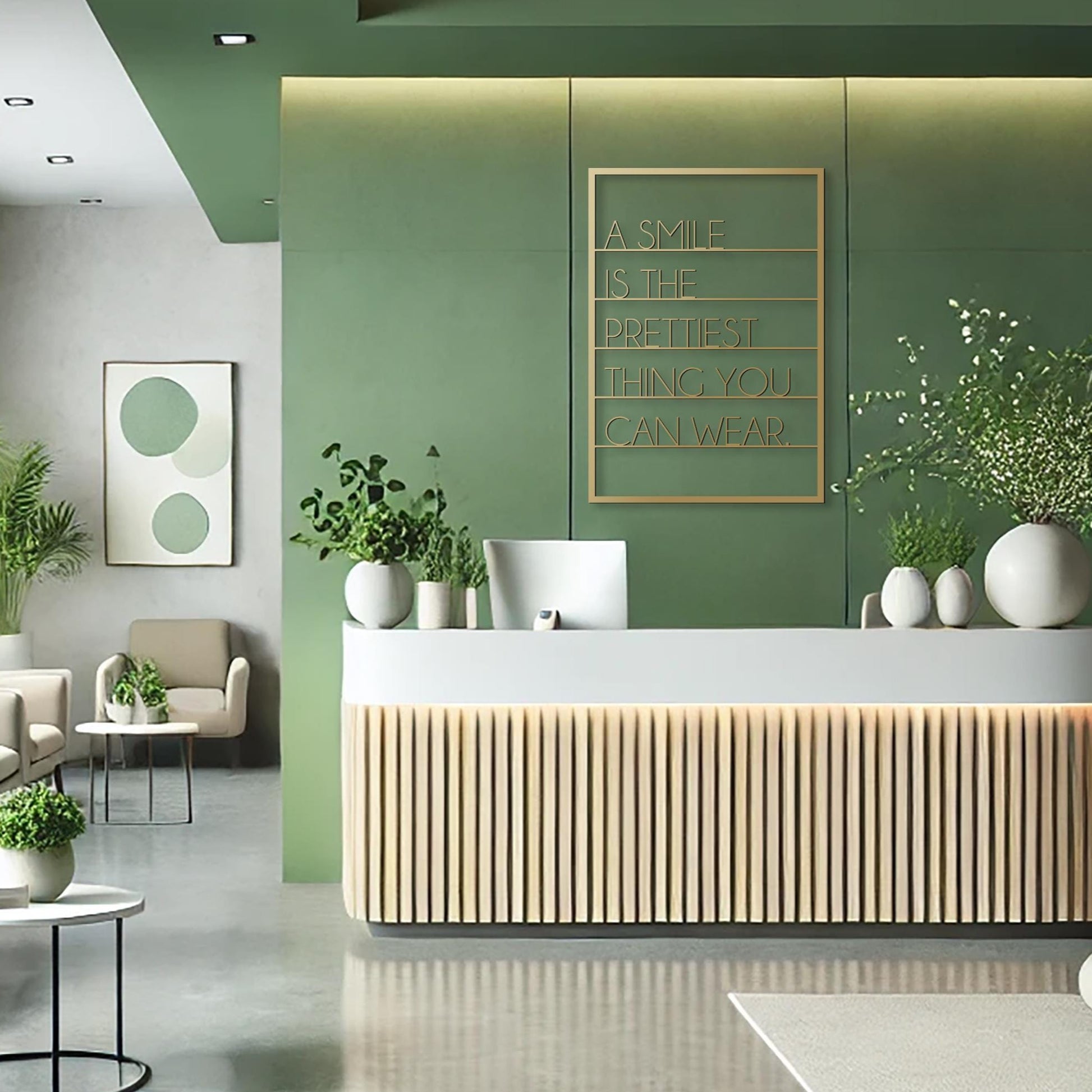 Smile Metal Wall Art, Dentist Office Decor, Dental Clinic Sign, Motivational Dental Wall Art, Orthodontist Office Decor - BlackIvyCraft