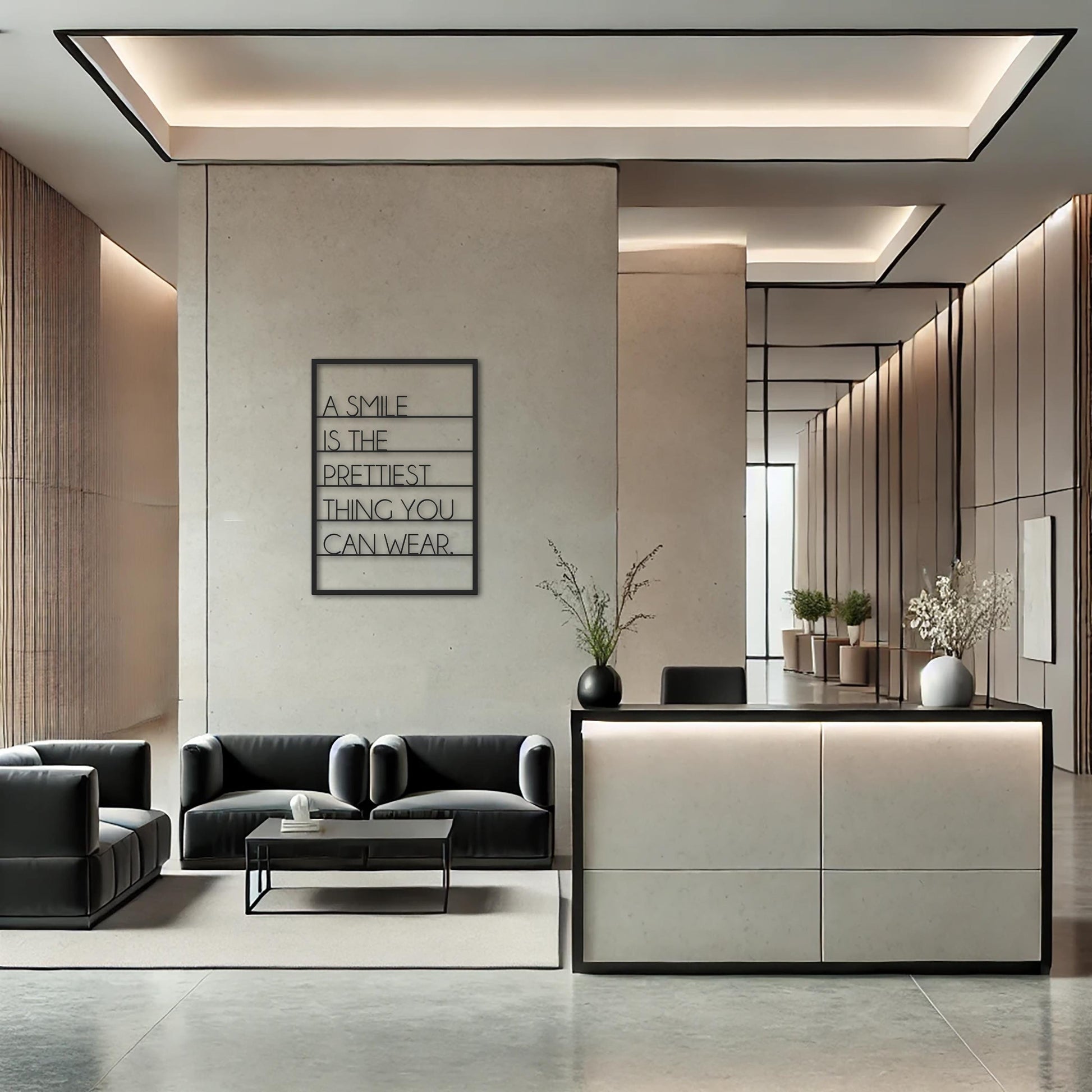 Smile Metal Wall Art, Dentist Office Decor, Dental Clinic Sign, Motivational Dental Wall Art, Orthodontist Office Decor - BlackIvyCraft