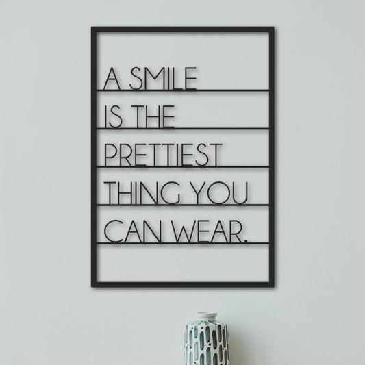 Smile Metal Wall Art, Dentist Office Decor, Dental Clinic Sign, Motivational Dental Wall Art, Orthodontist Office Decor - BlackIvyCraft