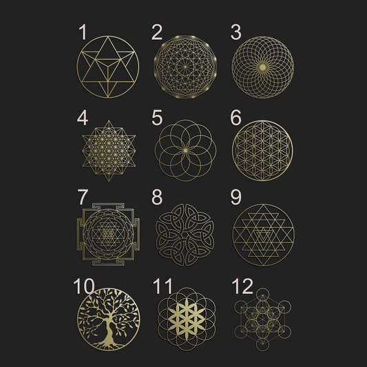 Sacred Geometry Metal Wall Art