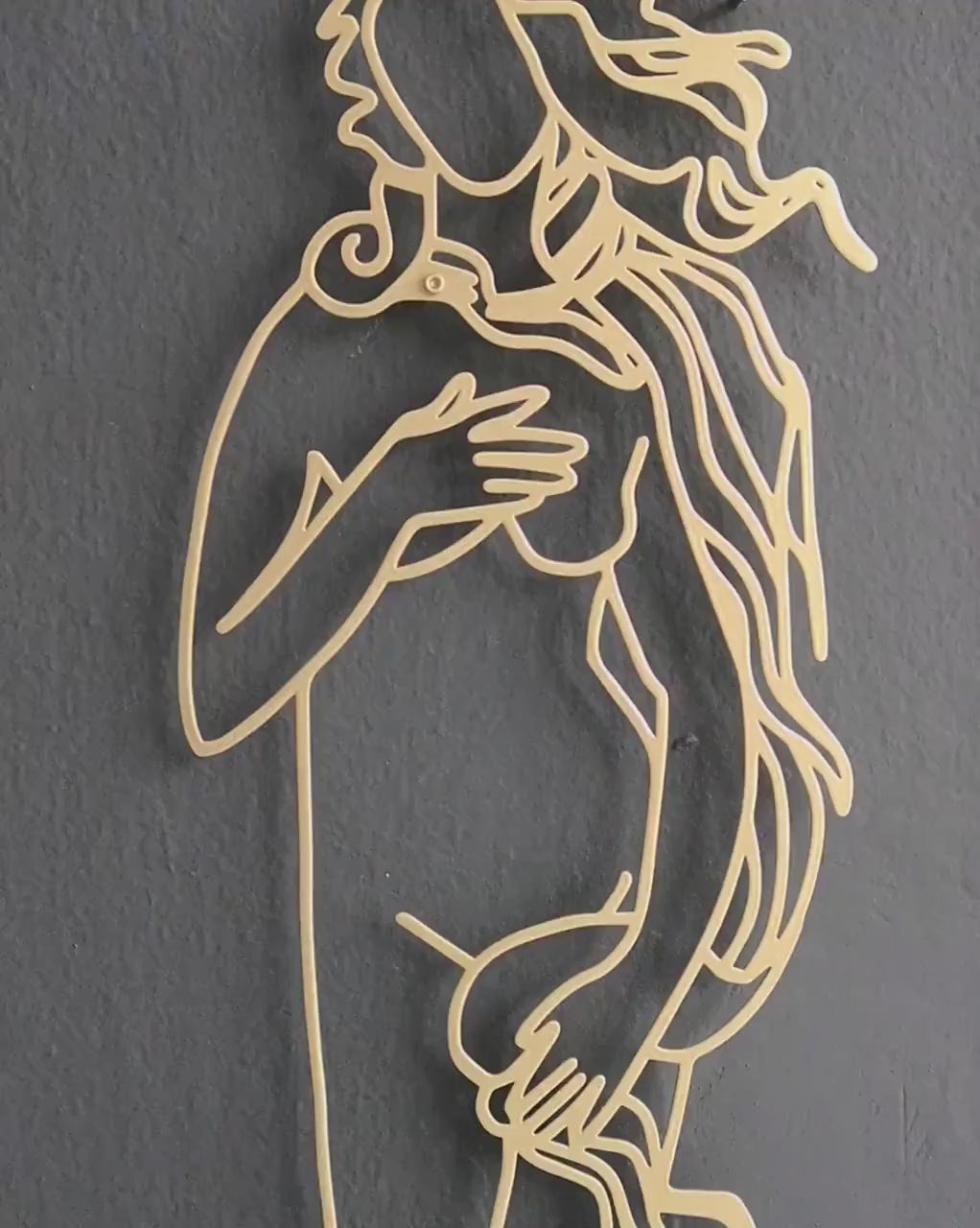 Birth of Aphrodite, Gold Metal Wall Decor, Venus Metal Wall Art, Goddess Alabaster, Modern Living Room Decor, Greek Roman Art, Famous Artist