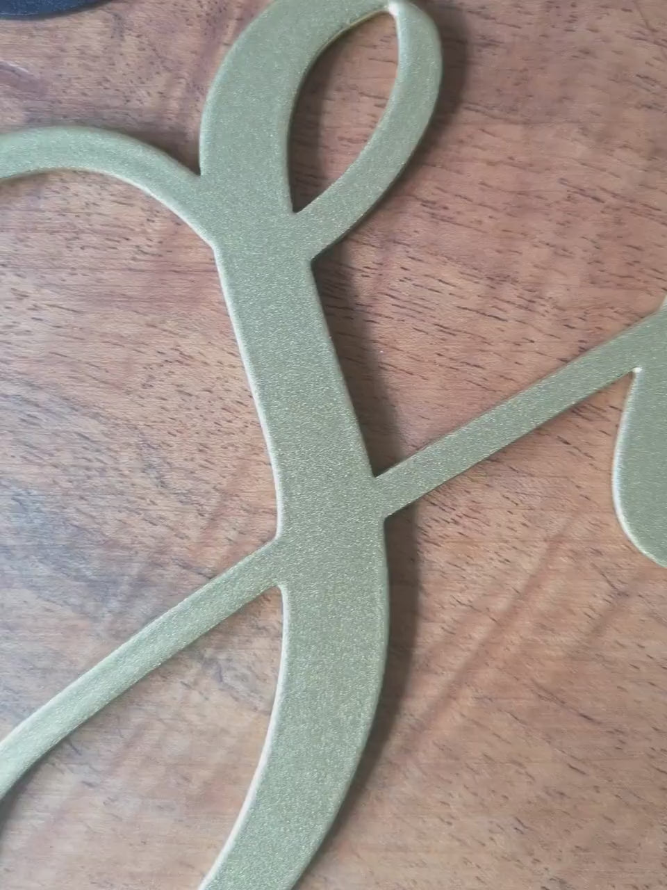 Sweet Dreams, Gold Metal Sign, Gold Metal Words, Gold Bedroom Art, Above Bed Decor, Minimal Wall Art, Gift for Her, Newlywed Gift