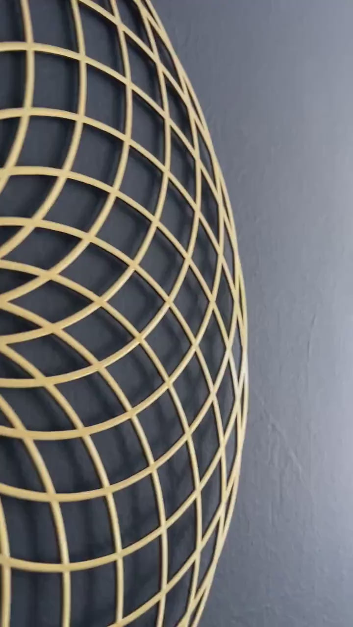 Feng Shui Wall Decor, Wealth Attraction Metal Wall Art, Gold Wall Decor