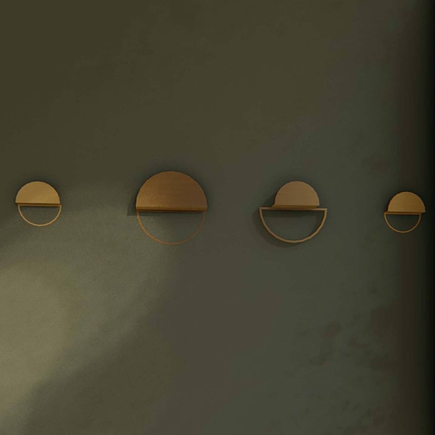 Minimal Gold Wall Rack