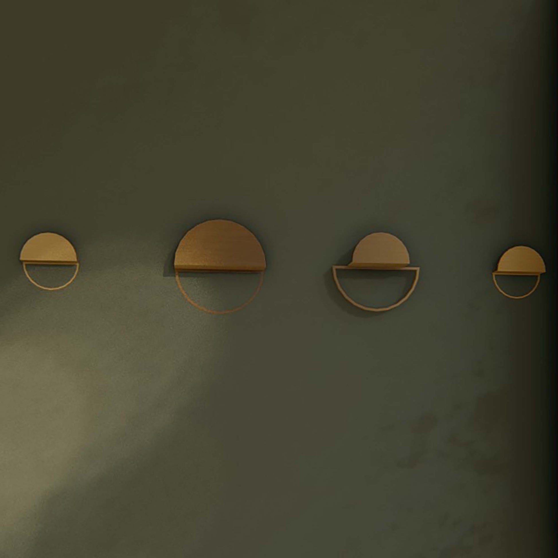 Minimal Gold Wall Rack