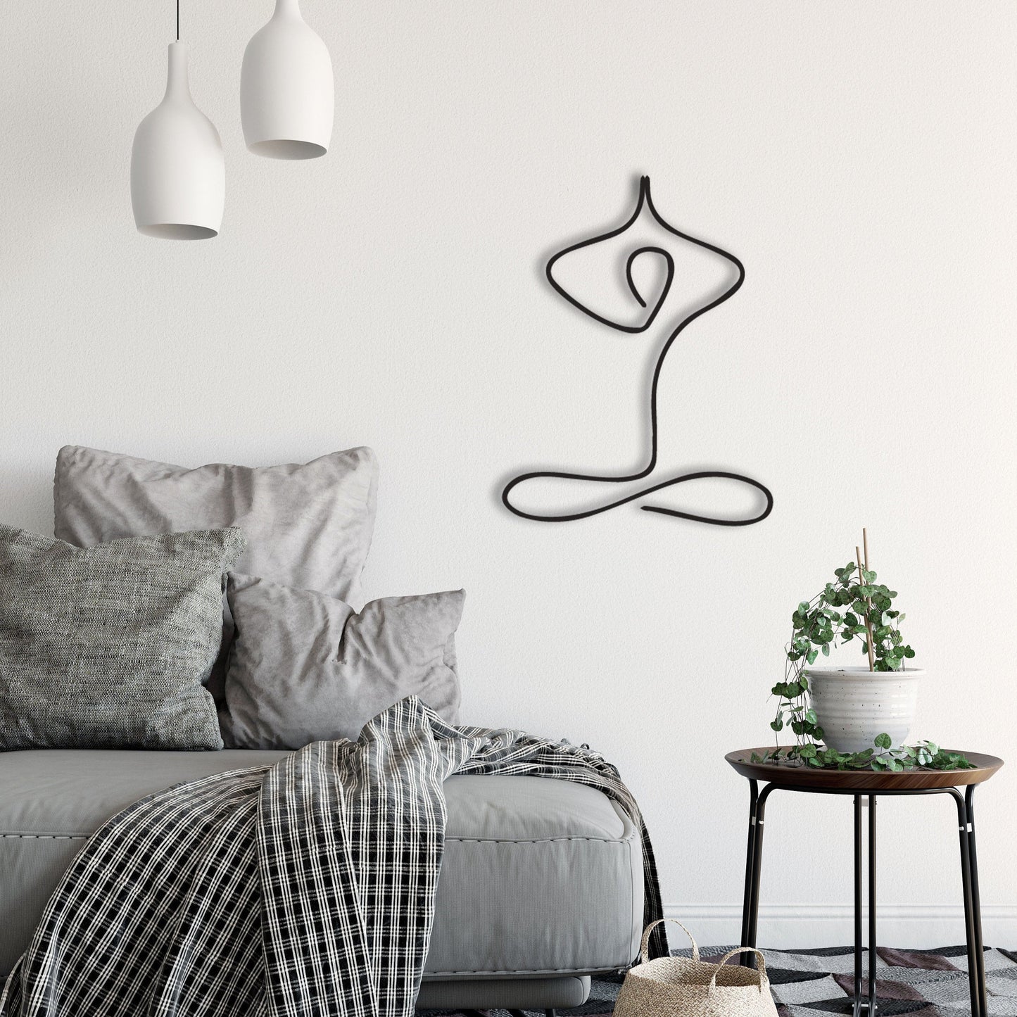 Yogi Metal Wall Art - BlackIvyCrafts
