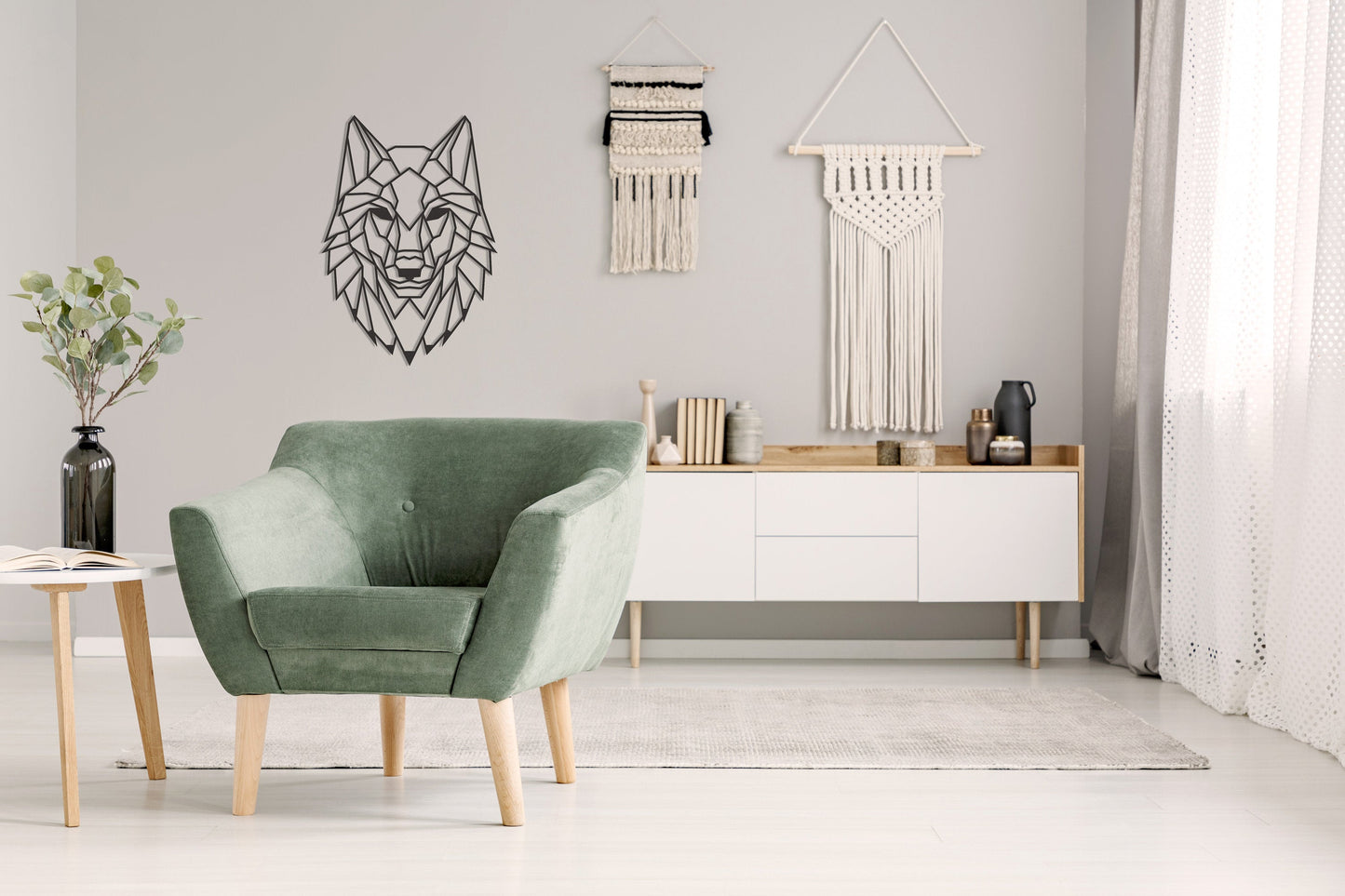 Wolf Metal Wall Art - BlackIvyCrafts