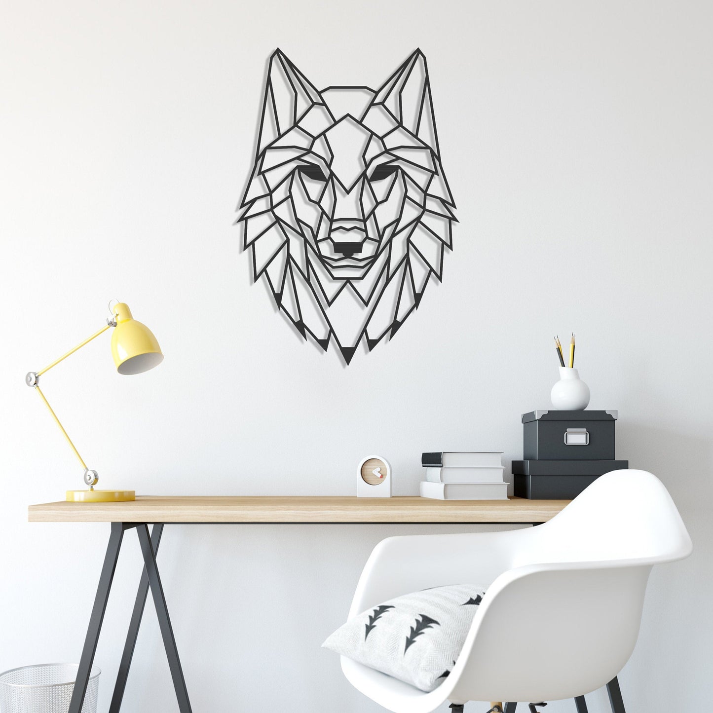 Wolf Metal Wall Art - BlackIvyCrafts