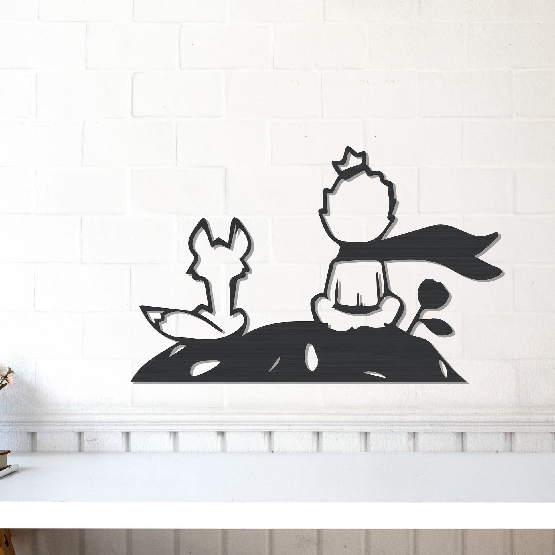 The Little Prince Metal Wall Art - BlackIvyCrafts