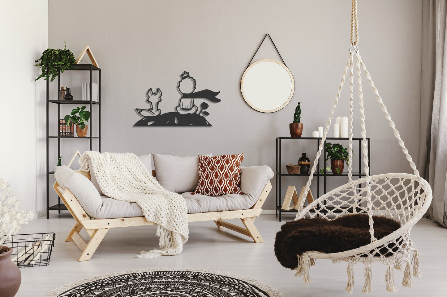 The Little Prince Metal Wall Art - BlackIvyCrafts