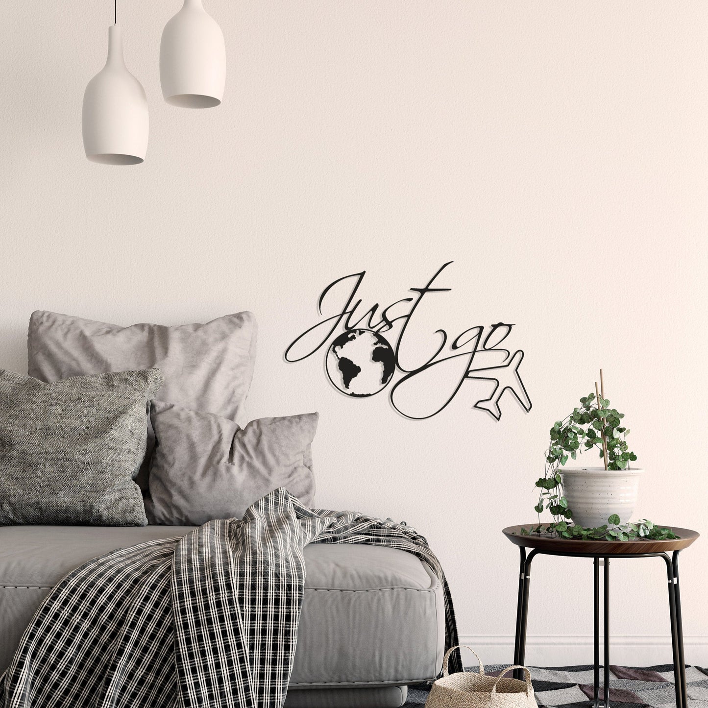 Metal World Map - BlackIvyCrafts