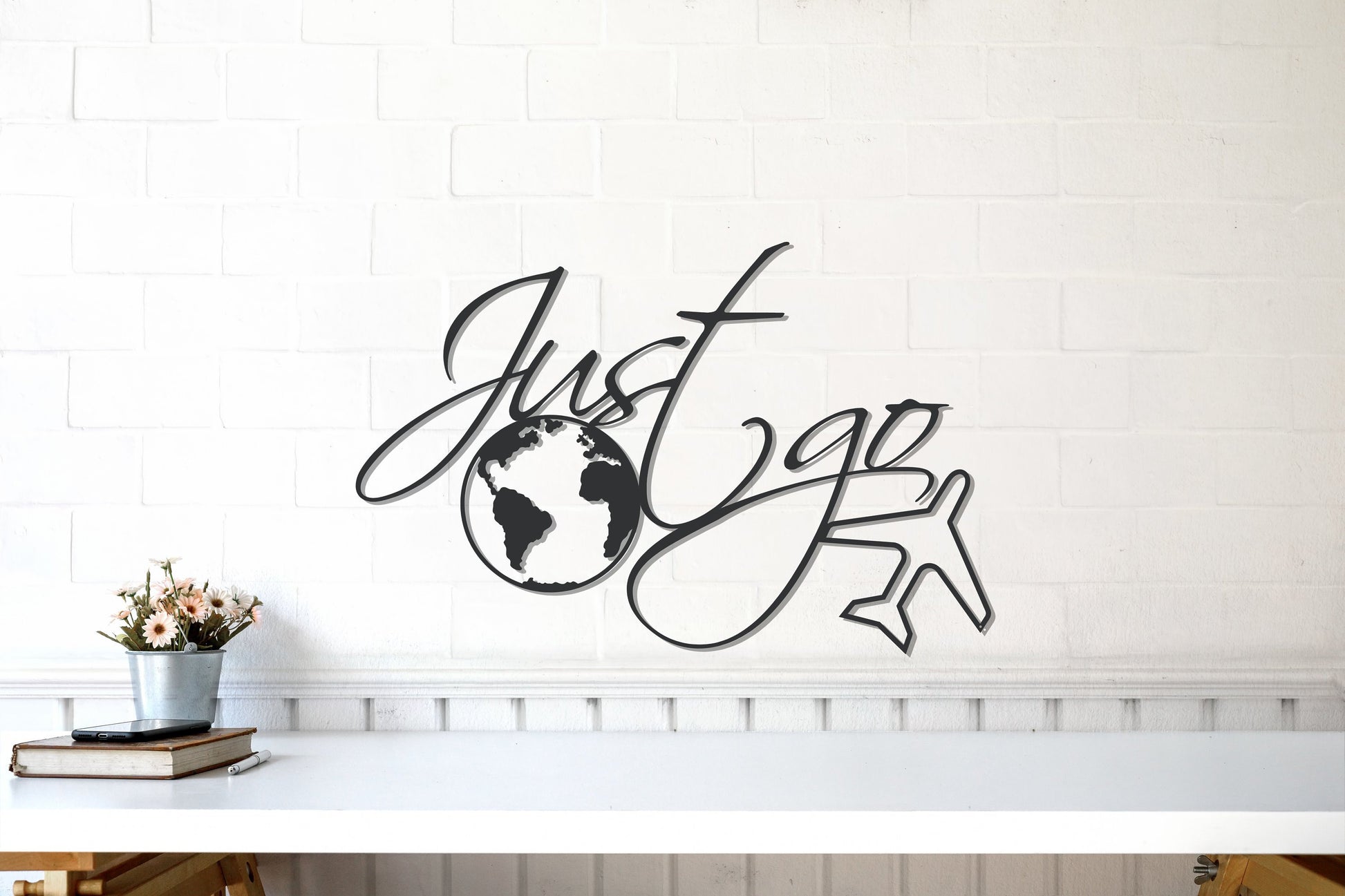 Metal World Map - BlackIvyCrafts