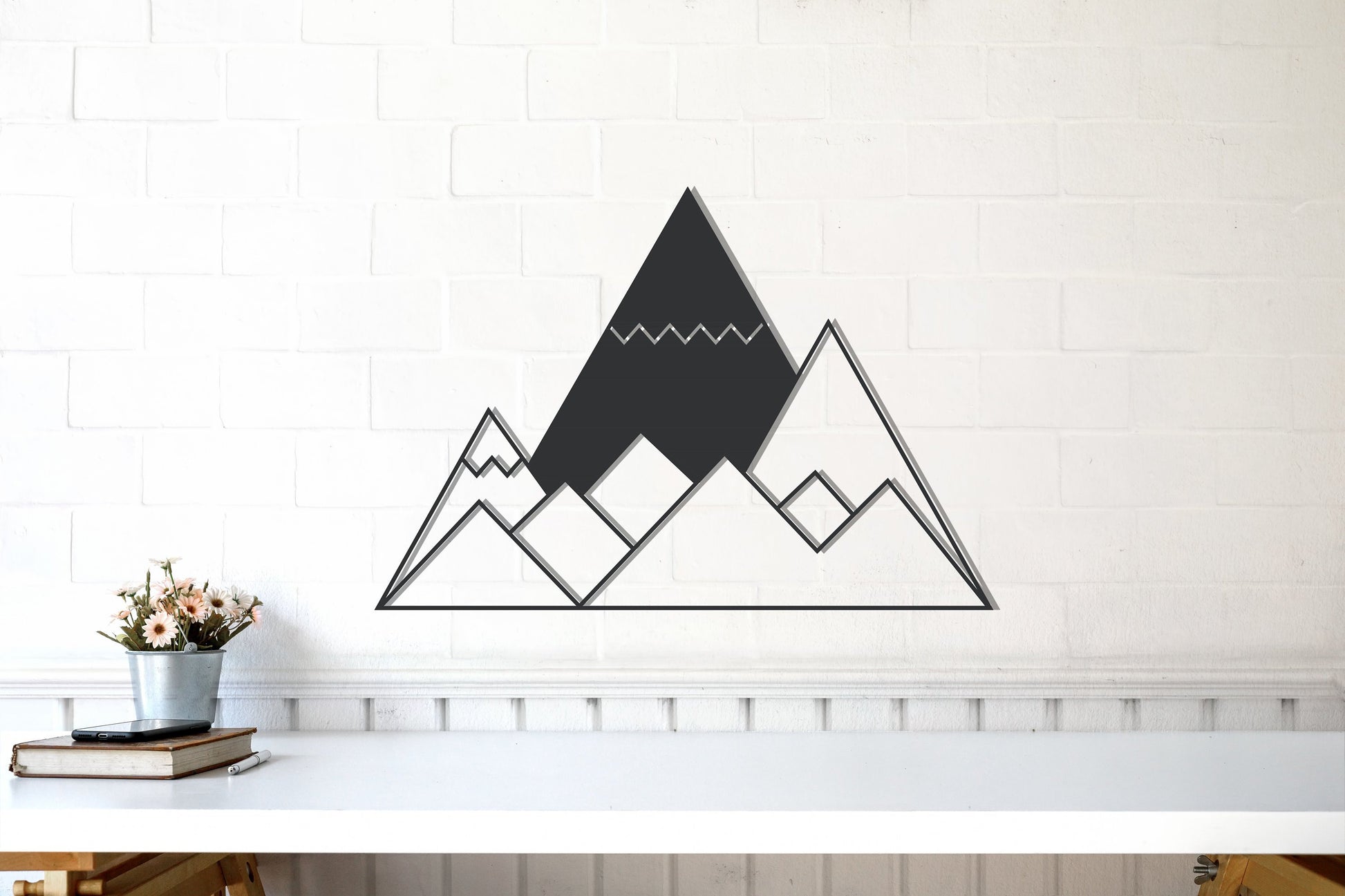 Mountains Metal Wall Art - BlackIvyCrafts