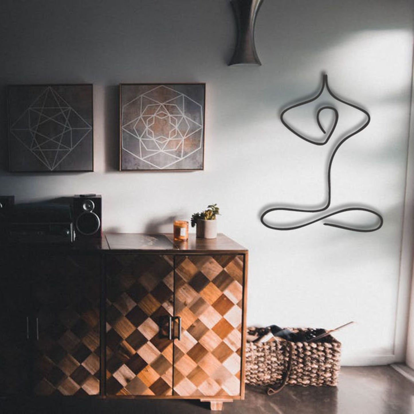 Yogi Metal Wall Art - BlackIvyCrafts