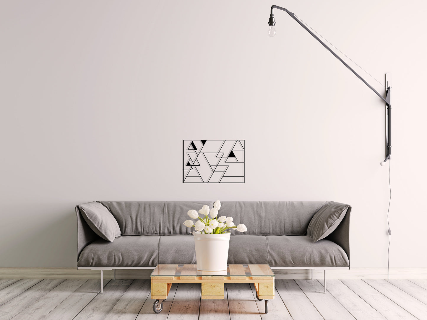 Triangle Geometric Metal Photoholder - BlackIvyCrafts