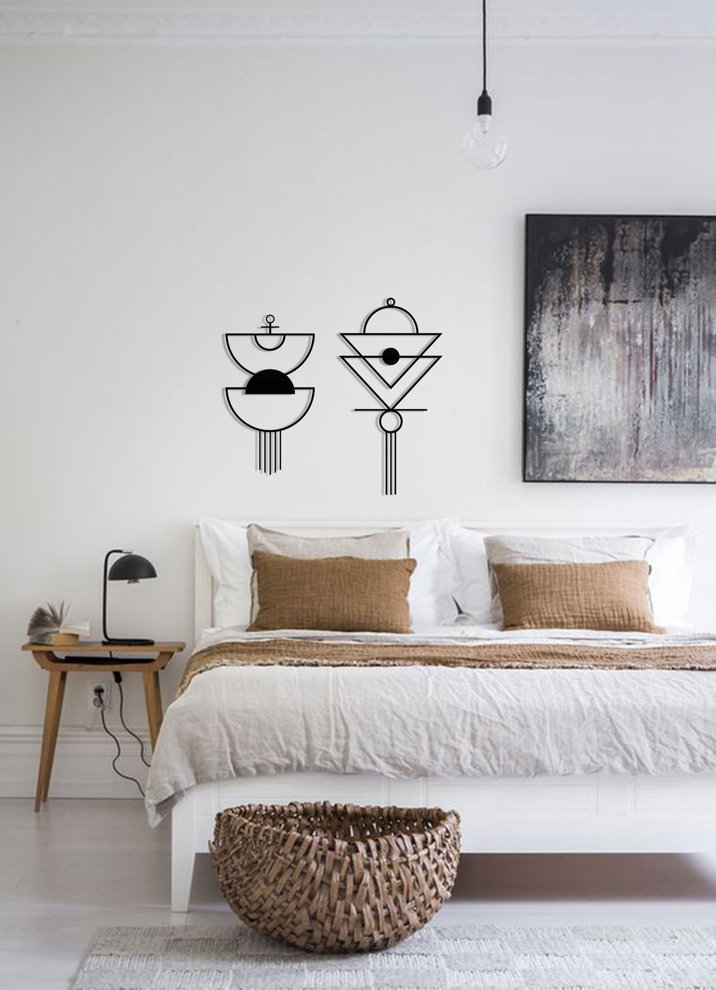 Modern Macrame Wall Decor Set - BlackIvyCrafts