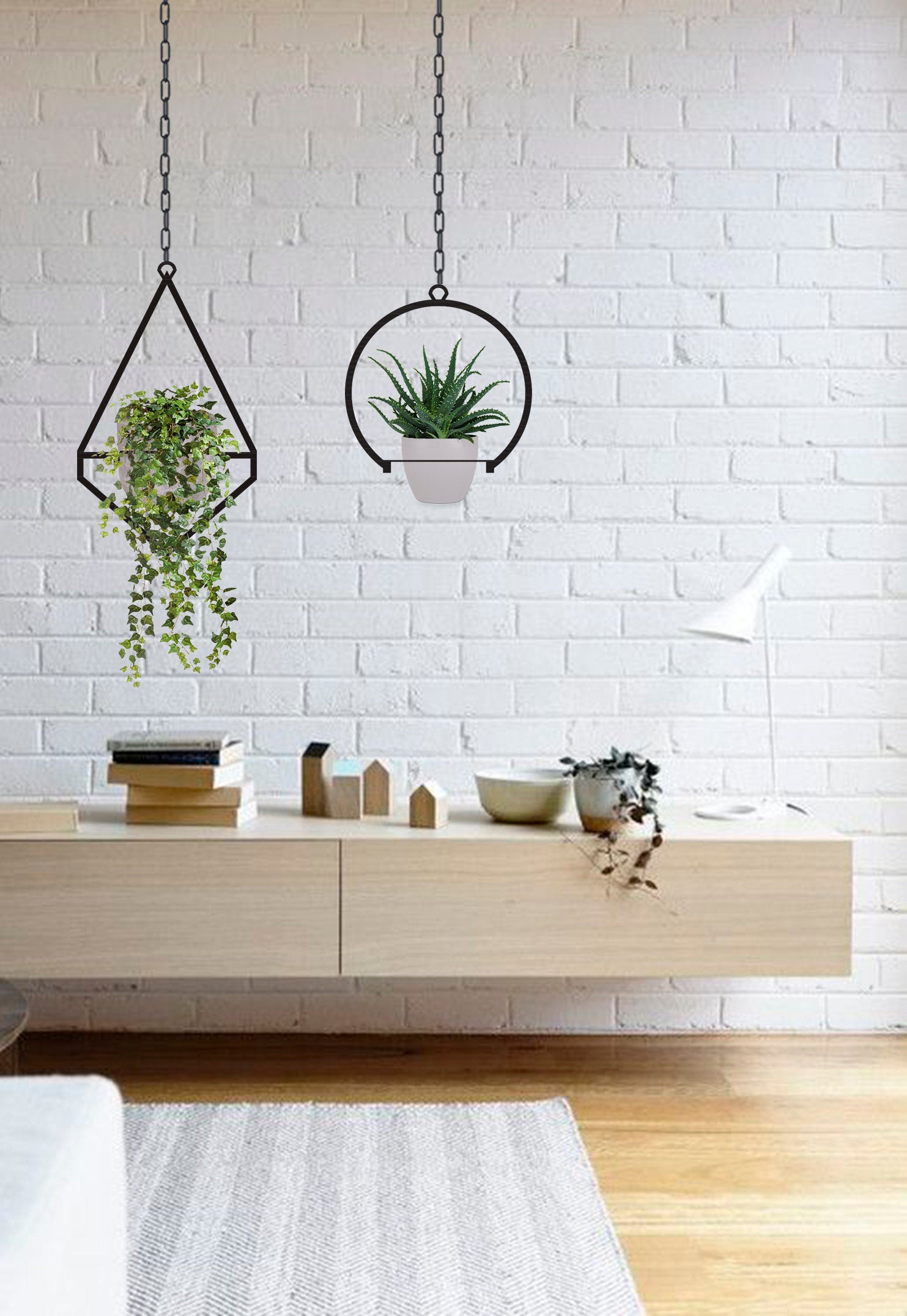 Geometric Plant Hanger Set - BlackIvyCrafts