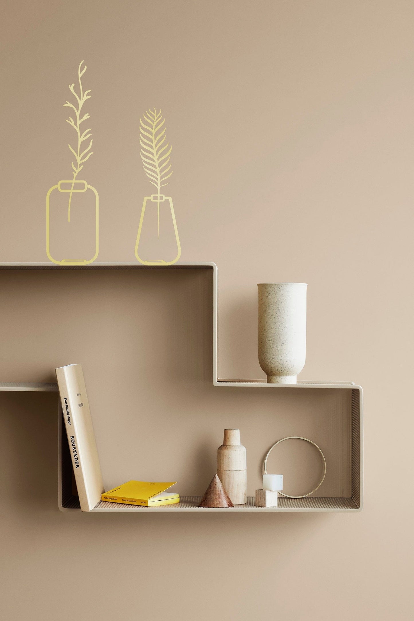 Gold Metal Modern Vase - BlackIvyCrafts