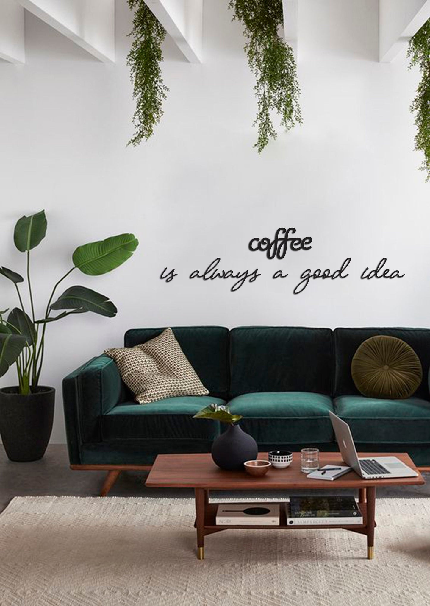 Coffee Is Always Good Idea Wall Art - BlackIvyCrafts