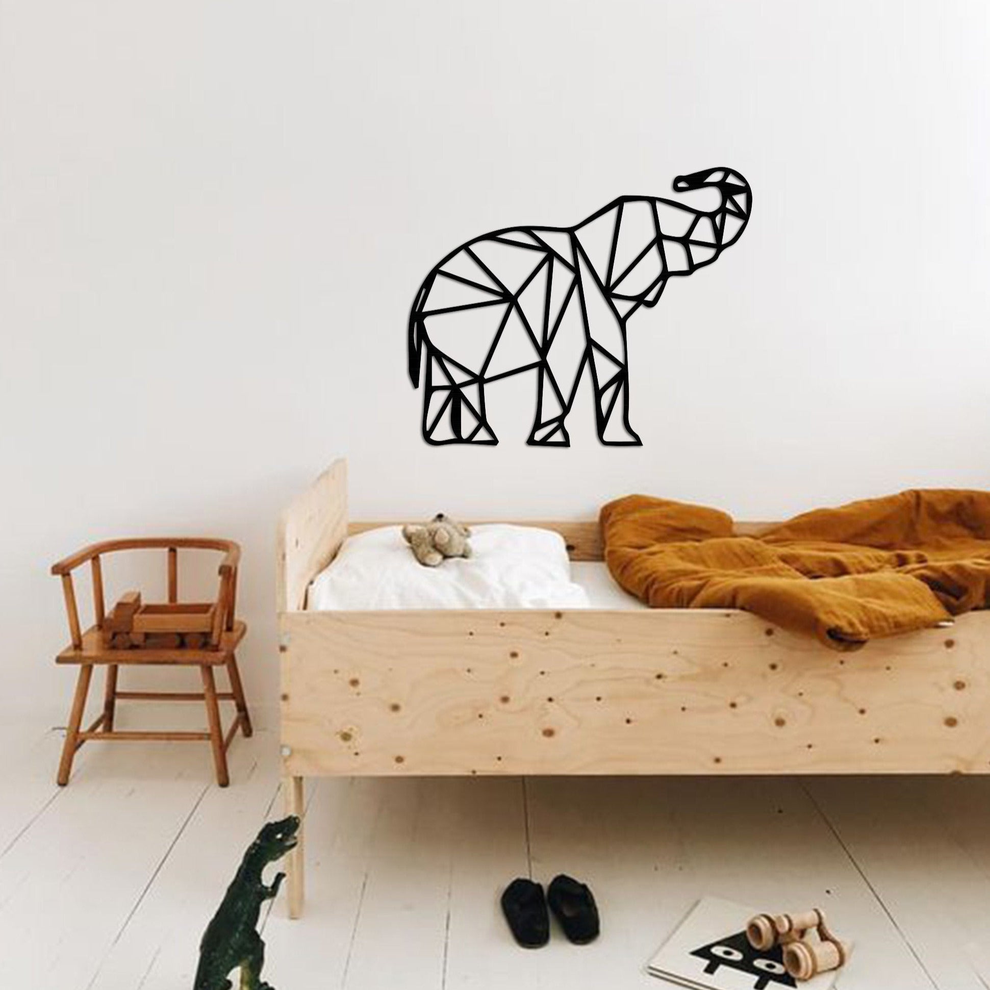 Elephant Metal Wall Decor - BlackIvyCrafts