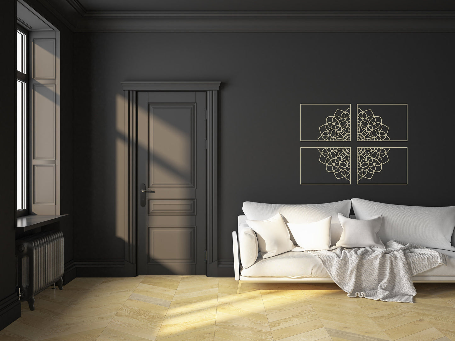 Gold Mandala Wall Decor - BlackIvyCraft