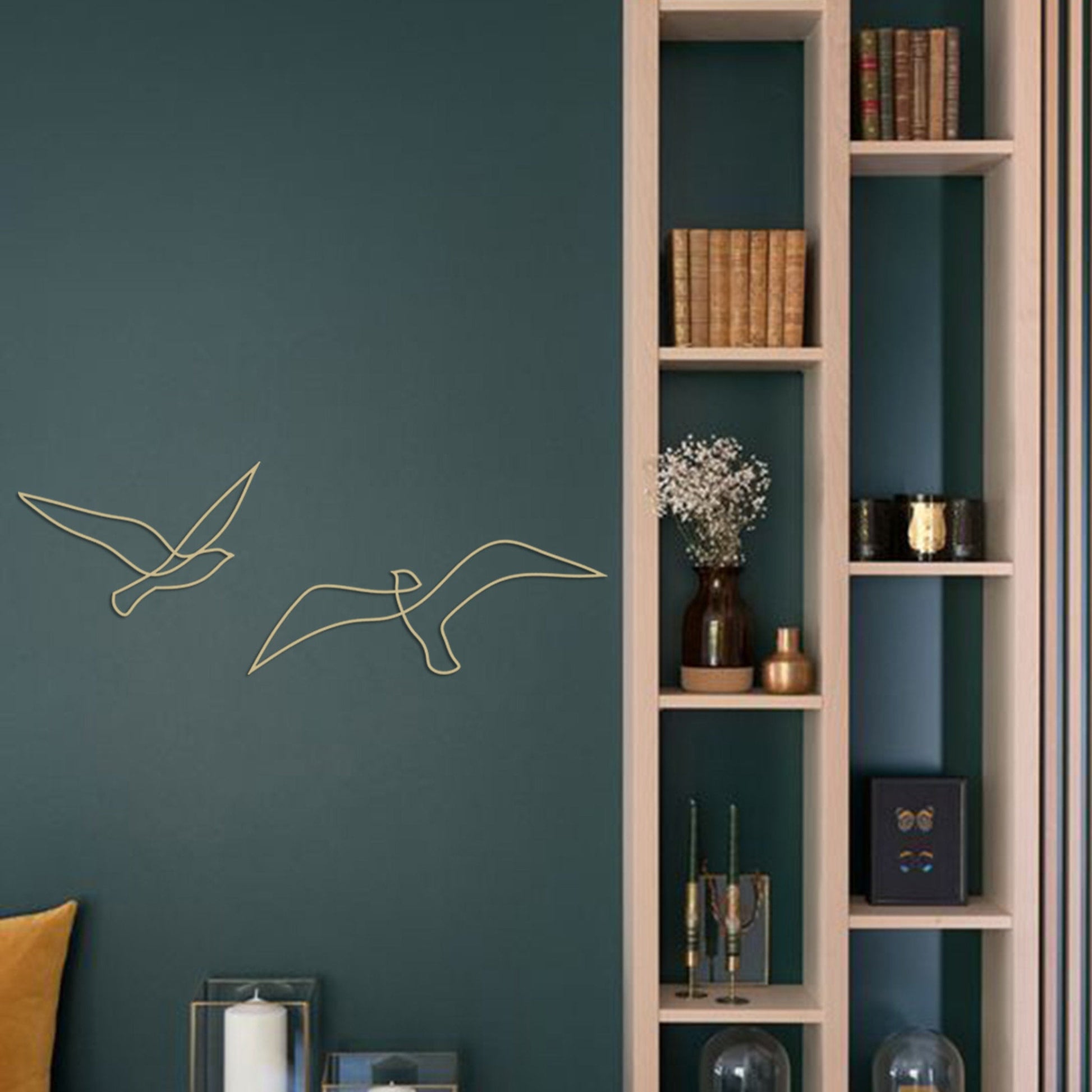 Birds Metal Wall Art Set of 2 - BlackIvyCrafts