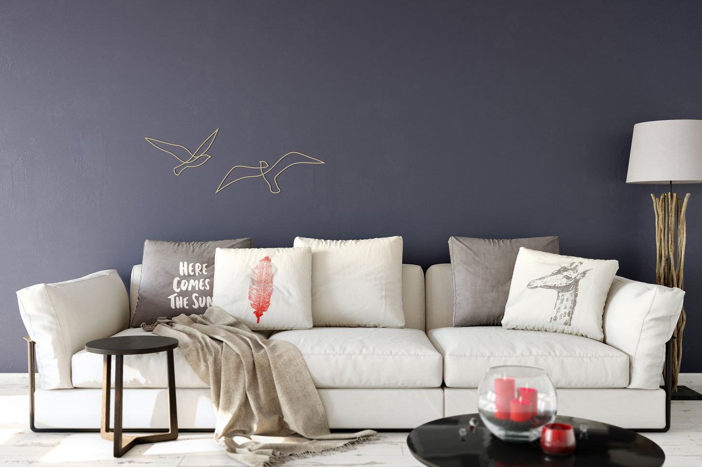 Birds Metal Wall Art Set of 2 - BlackIvyCrafts