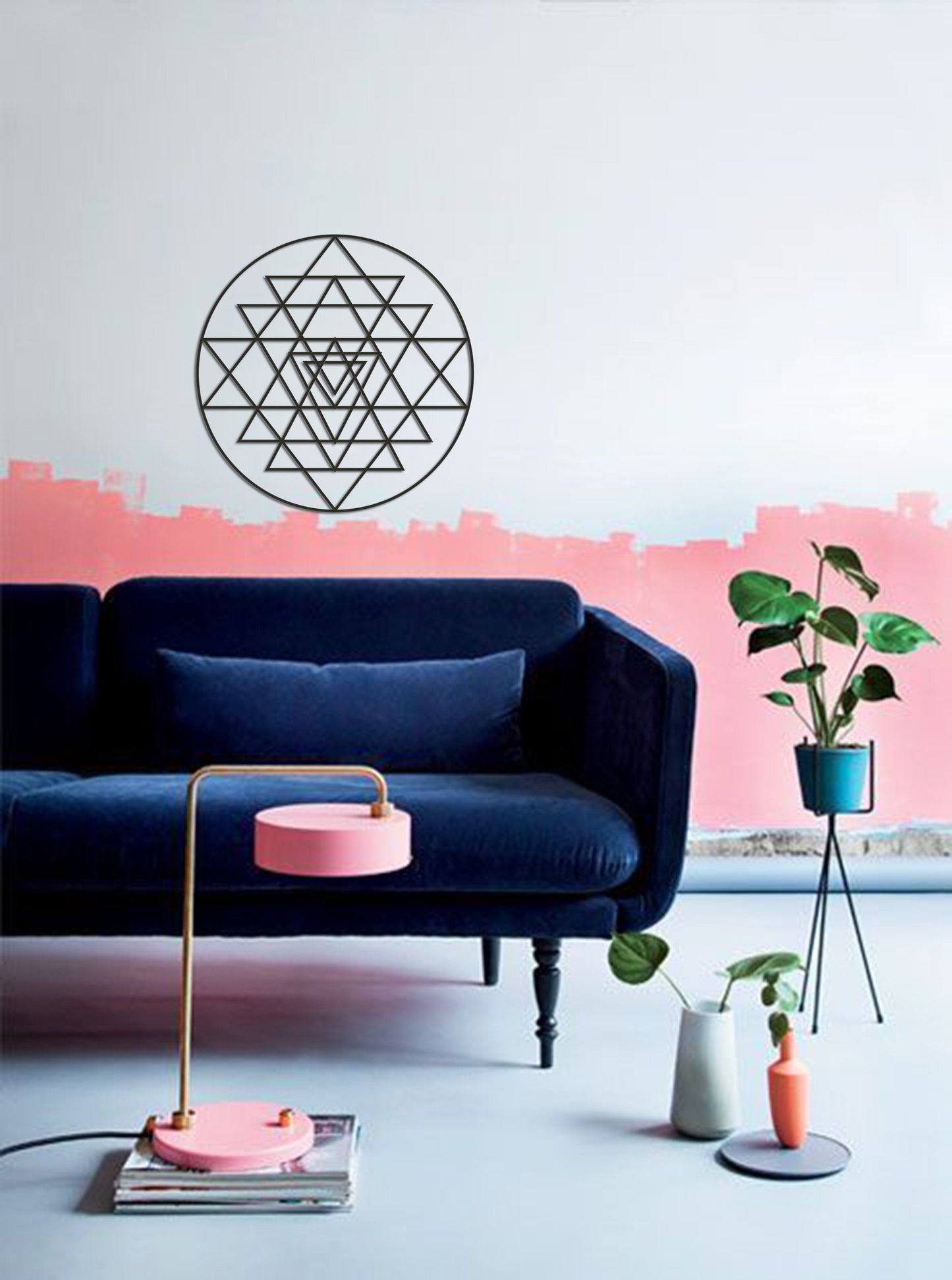 Sri Yantra Metal Wall Art - BlackIvyCrafts