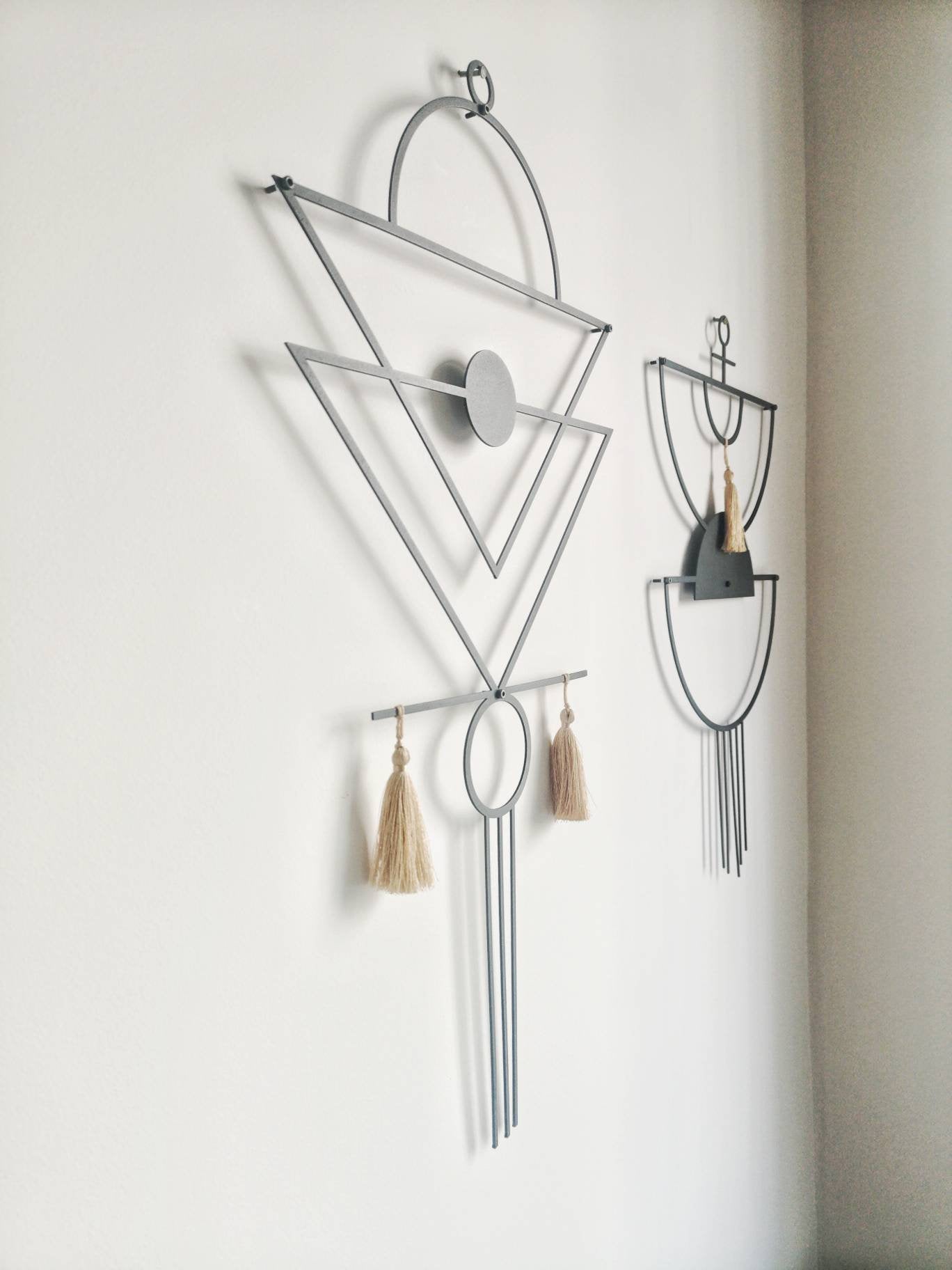 Modern Macrame Wall Decor Set - BlackIvyCrafts