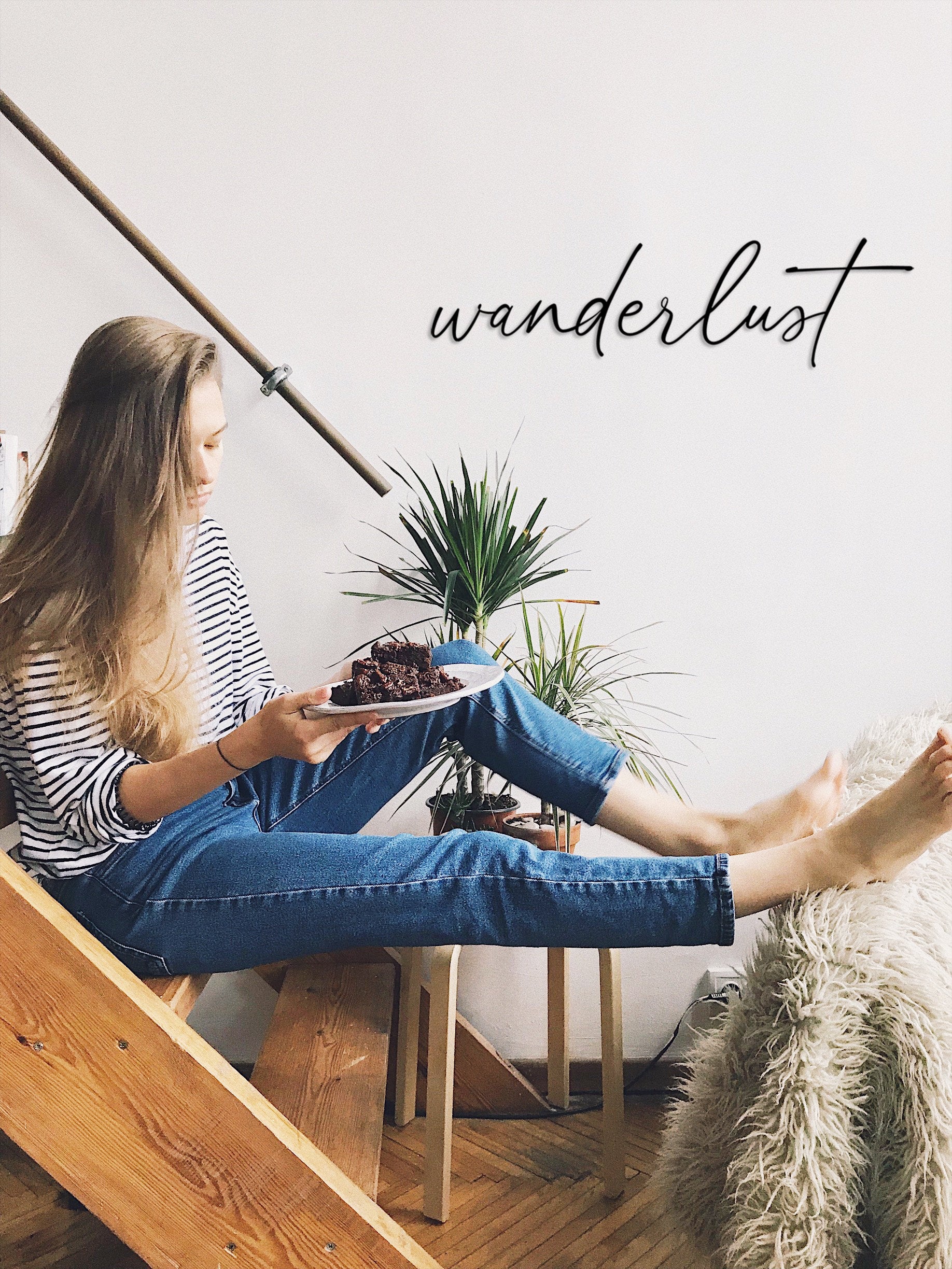 Wanderlust Metal Wall Sign - BlackIvyCrafts