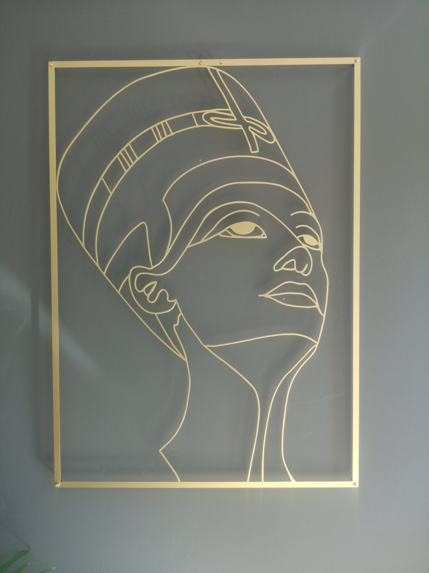 Nefertiti Metal Wall Art W297 - BlackIvyCraft