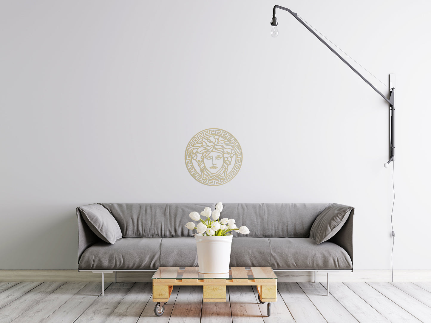 Versace Medusa Metal Wall Art - BlackIvyCrafts