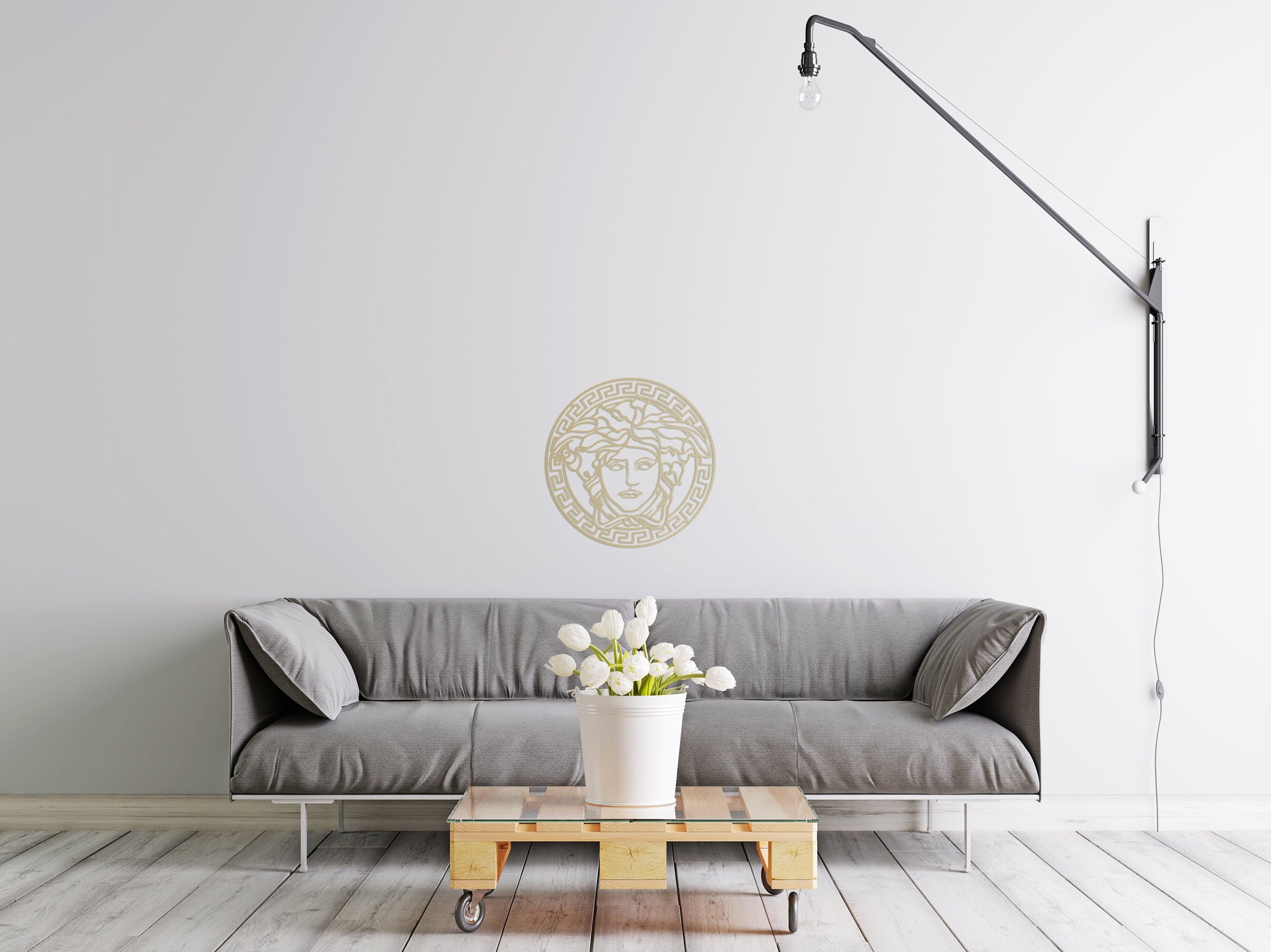 Versace Medusa Metal Wall Art - BlackIvyCrafts