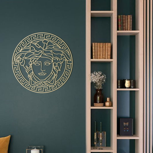Versace Medusa Metal Wall Art - BlackIvyCrafts