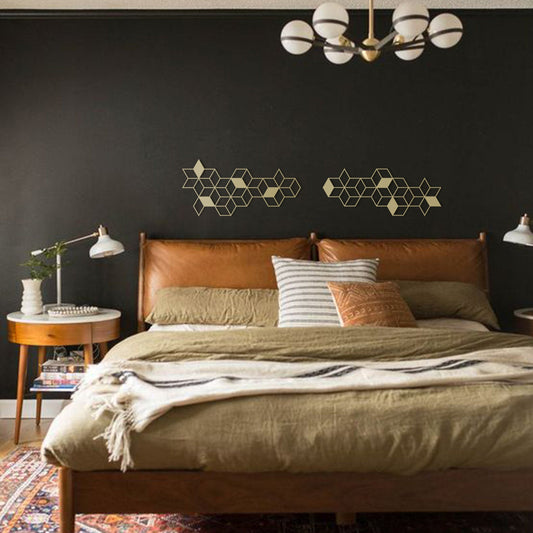 Set Of Hexagon Metal Wall Art - BlackIvyCrafts