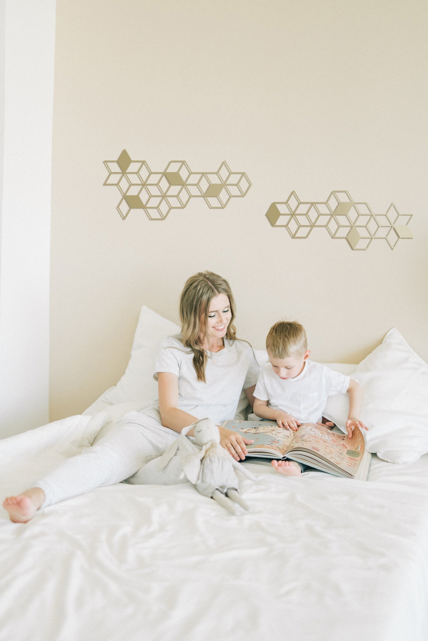 Set Of Hexagon Metal Wall Art - BlackIvyCrafts