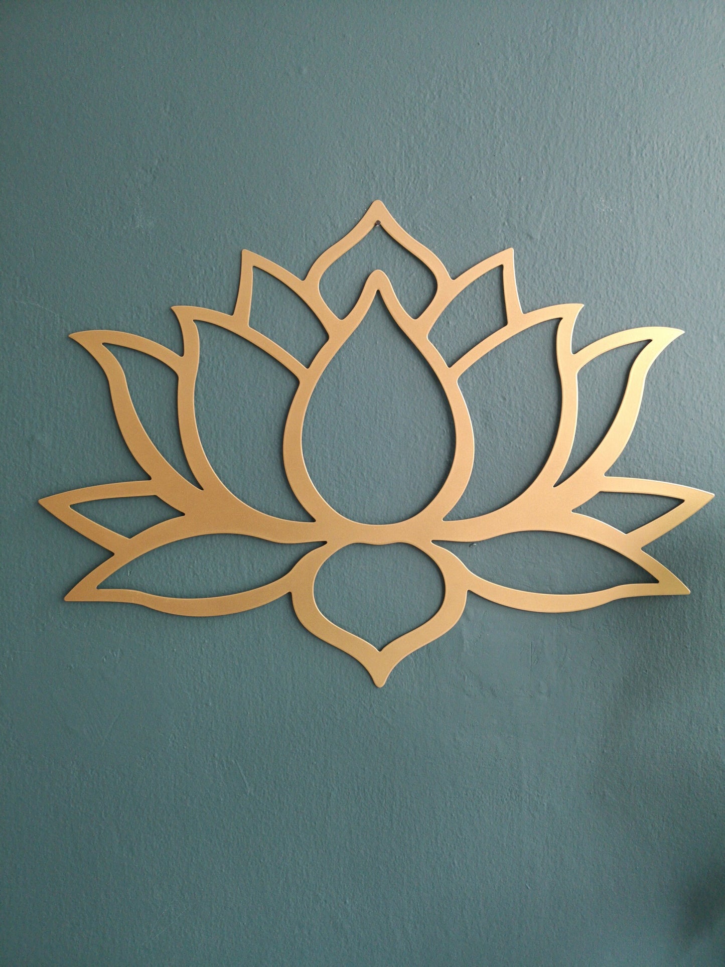 Lotus Gold Wall Art - BlackIvyCrafts
