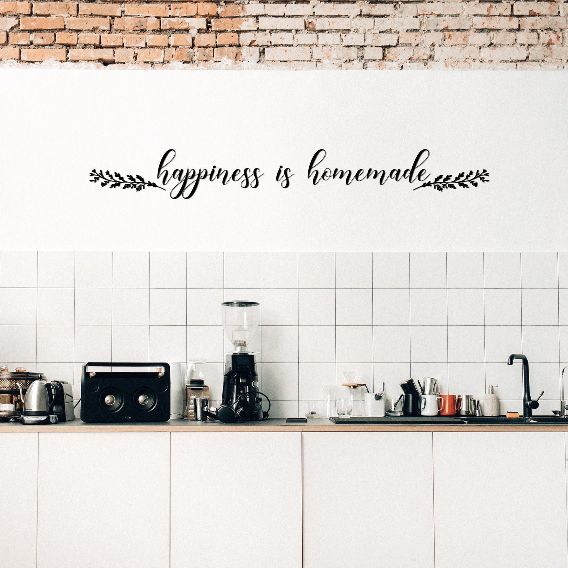 Happiness Is Homemade, Metal Wall Decor, Kitchen Metal Wall Art, Kitchen Wall Decor, Kitchen Quotes, Secret Ingredient