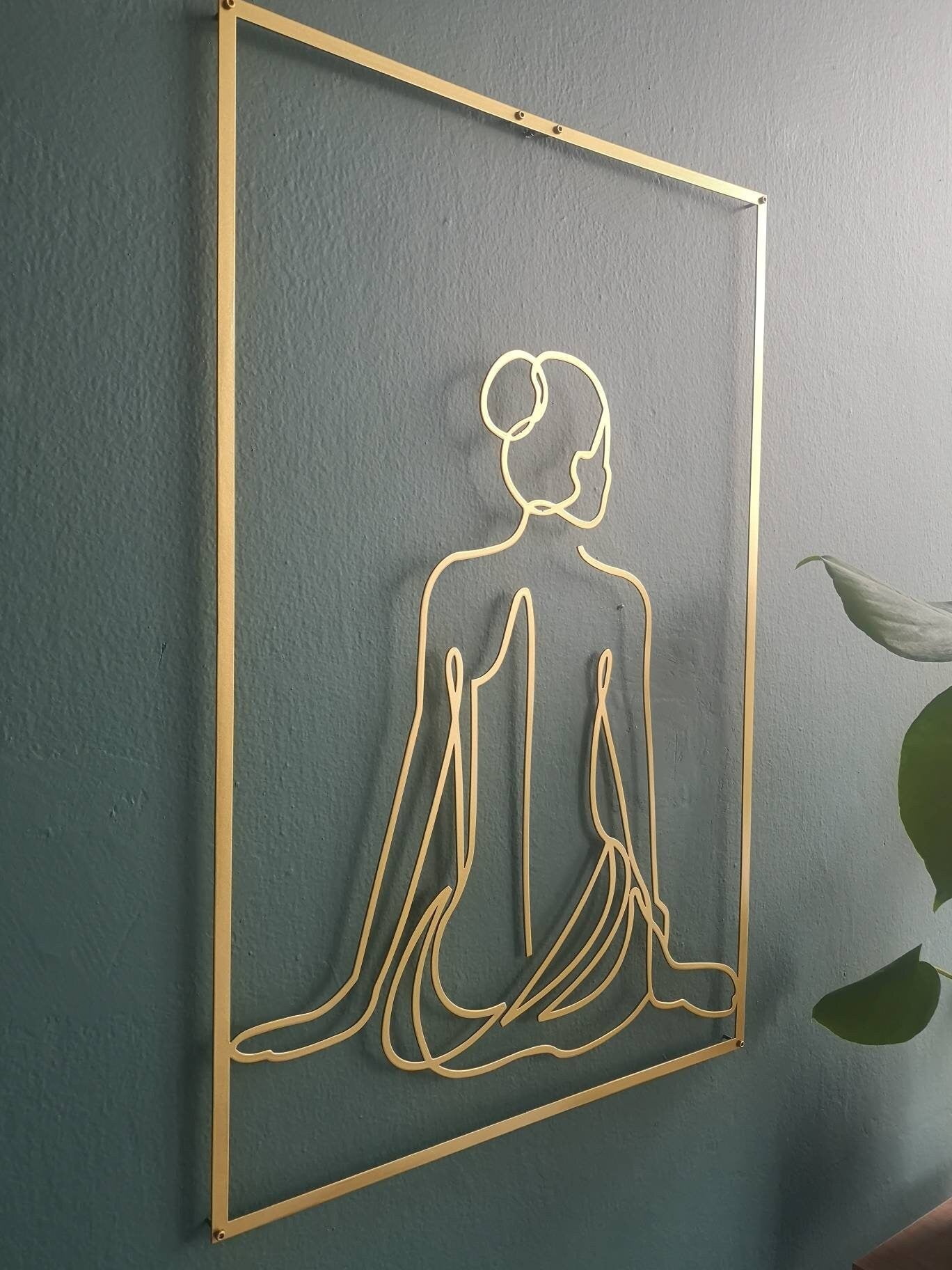 Naked Woman Gold Wall Decor Set -W260 - BlackIvyCraft